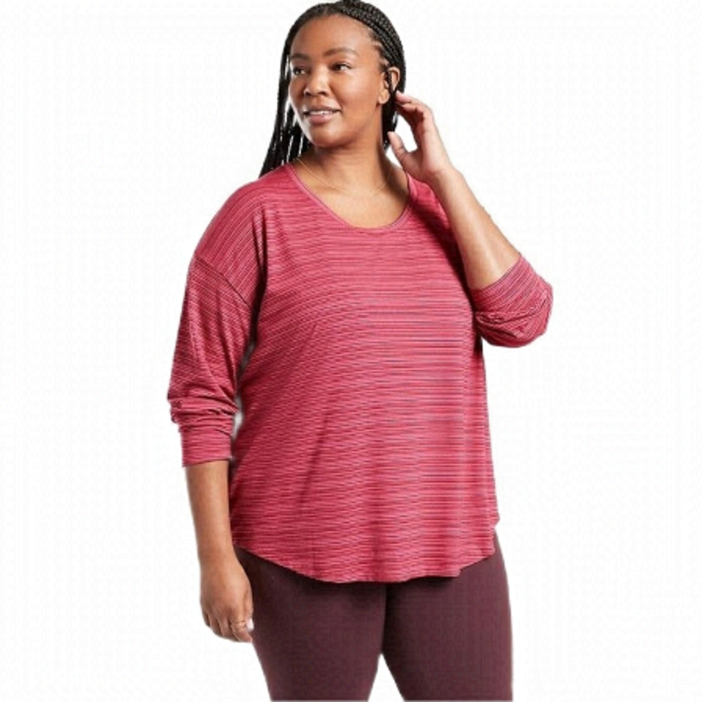 NWT Athleta |  Cloudlight Stratus Striped Top Size 2X